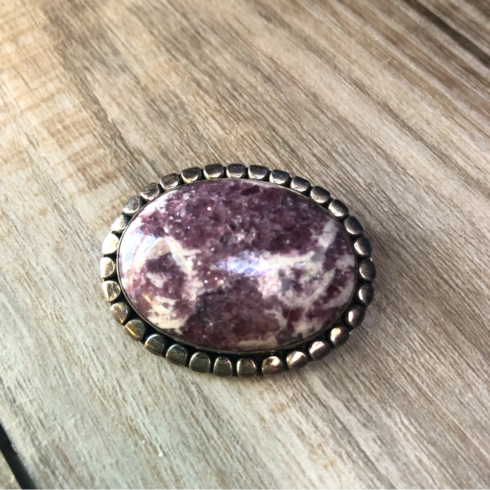 Sterling Lepidolite Pendant/Pin 💜